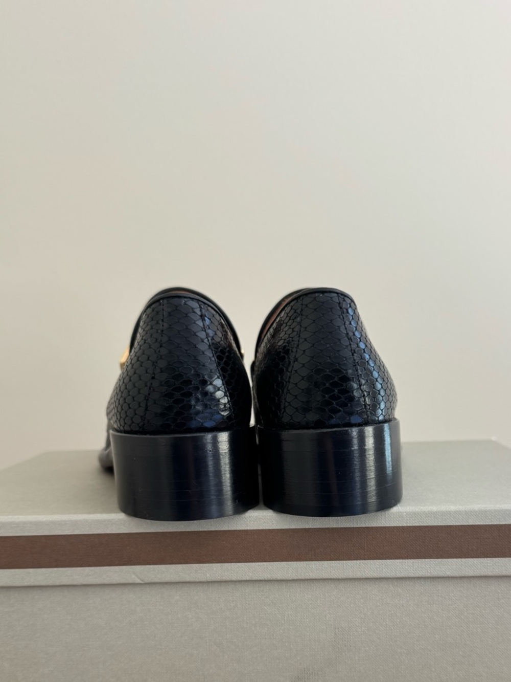 Marni Black and White Leather Loafers - Picture 5 of 8